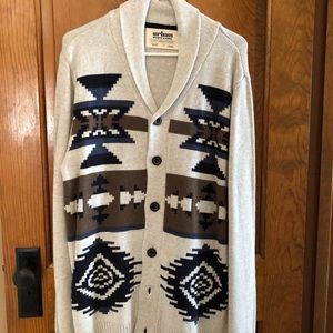 Urban Pipeline cardigan sweater.